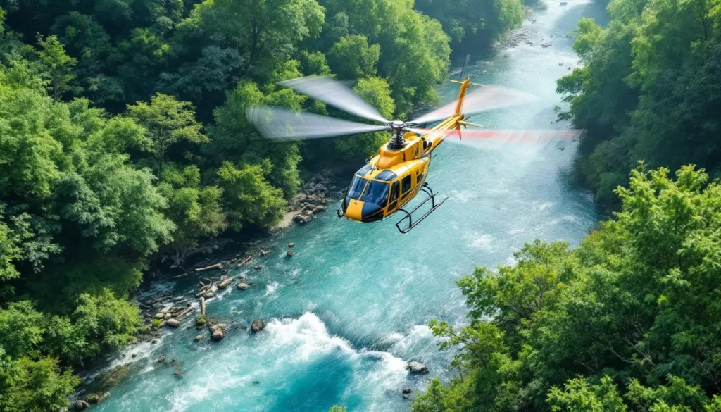 מסוקים משקמים נהרות בעזרת גזעי עצים בלבד, ללא שימוש בבטון ובדחפורים – פתרון טבעי וחדשני לשיקום סביבתי.