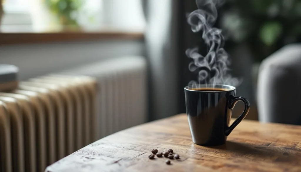 גלה כיצד הנחת קערת קפה ליד הרדיאטור משנה את האוויר בבית ומובילה לאווירה חמימה ונעימה.
