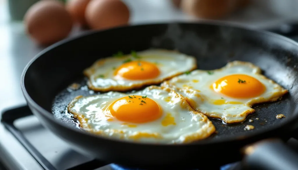 טבח מקצועי מסביר מדוע ביצי עין נדבקות למחבת ללא טריק פשוט עם קמח שיאפשר לכם להכין ביצים מושלמות כל פעם.