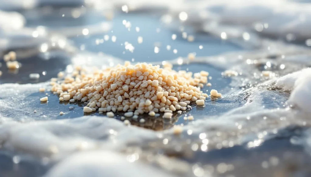 גלה את השיטה היעילה לפשרת קרח מהירה ללא שימוש במלח או חול – פזרו את המרכיב הסודי לקבלת תוצאות מהירות ובטוחות.