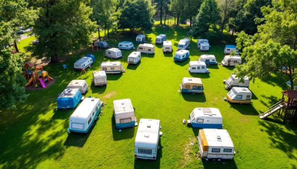 שיירת קרוואנים התמקמה במרכז פארק משפחתי ללא הרשאה וללא התראה מראש, מה שיצר מצב יוצא דופן וחשף את הקונפליקט המקומי סביב השימוש במקום.