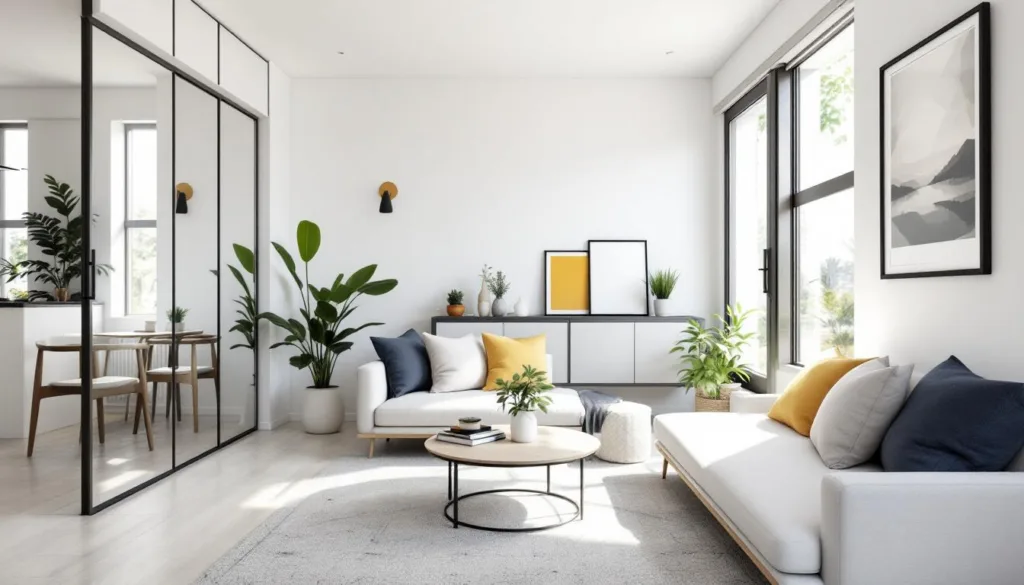 גלה למה מעצבי פנים משתמשים בטריק מיוחד כדי להגדיל ולהרחיב את המראה של סלון קטן בצורה ויזואלית ואפקטיבית.