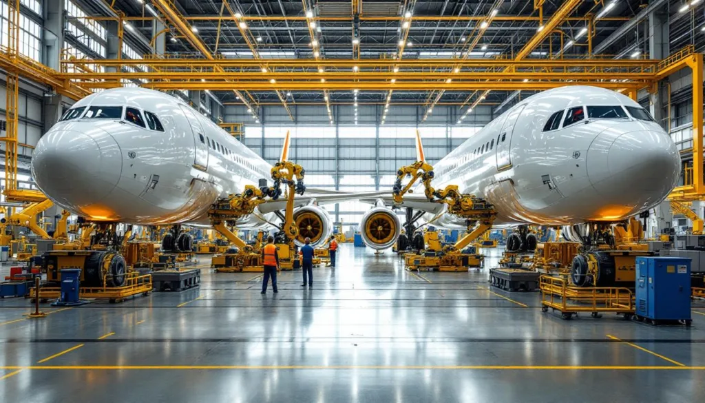 מהנדס מסביר כיצד המפעל הגדול בעולם מצליח לייצר מספר מטוסים בו זמנית ביעילות וטכנולוגיה מתקדמת.