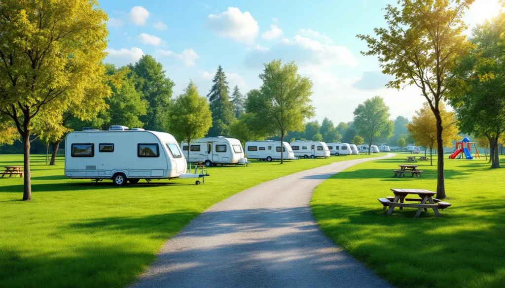 שיירת קרוואנים התמקמה בפארק משפחתי זה – עקב ביטול כל האירועים, בואו לגלות את השקט והמרחבים הפתוחים בפארק.