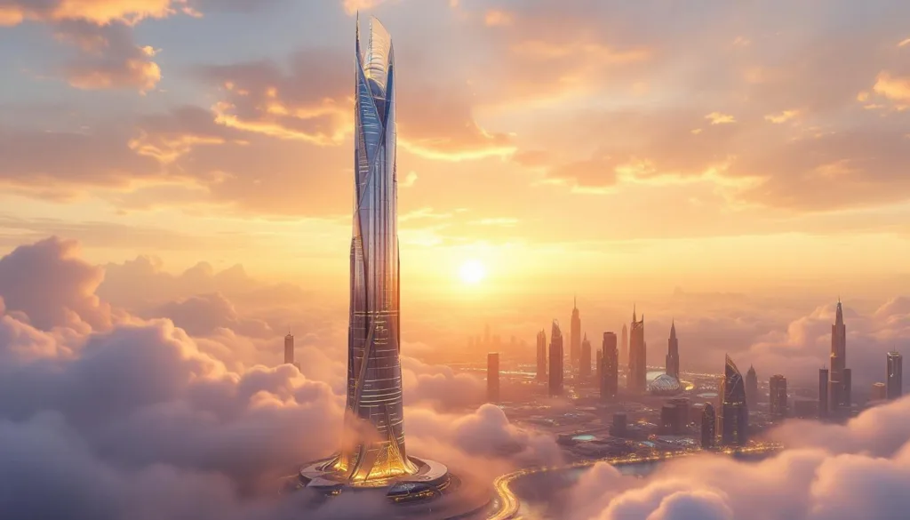 ערב הסעודית מתכננת גורד שחקים חדש בגובה קילומטר, שיעקוף את הבורג' ח'ליפה ויהפוך לסמל חדש של עוצמה וחדשנות במזרח התיכון.