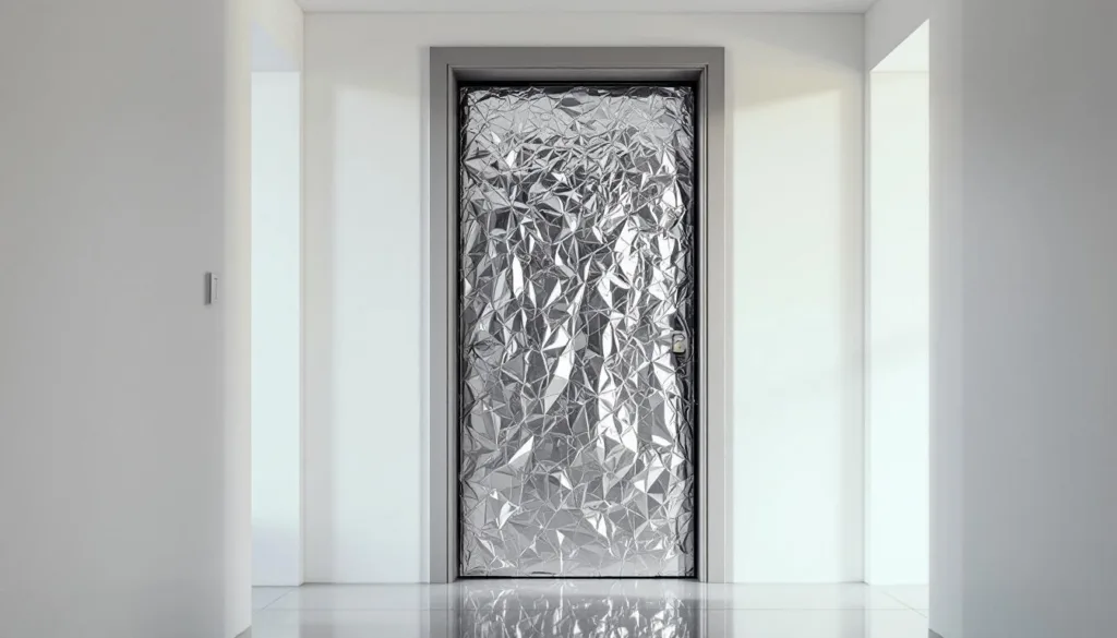 גלה מה קרה כששמתי נייר אלומיניום על הדלת – התוצאה המפתיעה שיכולה לשנות את היום שלך!