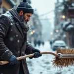 גלה טריק פשוט ויעיל לניקוי המדרכה בחורף עם פריט אחד בלבד, שינקה את השביל במהירות ובקלות.