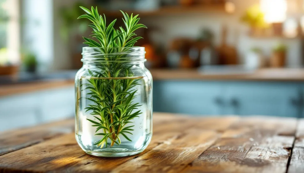 גלה כיצד הרתחתי ענף רוזמרין בבית במשך שבוע ומה השימוש המפתיע שלו במטבח ובבריאות.