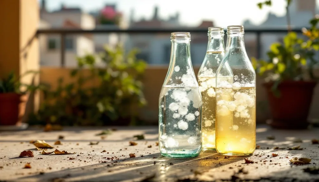 השארת בקבוקי מים וחומץ במרפסת למשך 30 יום - גלה את התוצאות המדהימות שהפתיעו את המומחים.