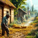 השכן השאיל את השטח לדבוראי, מה שגורם לכפריים להיות זועמים מחשש שיאבד את חסכונותיו.