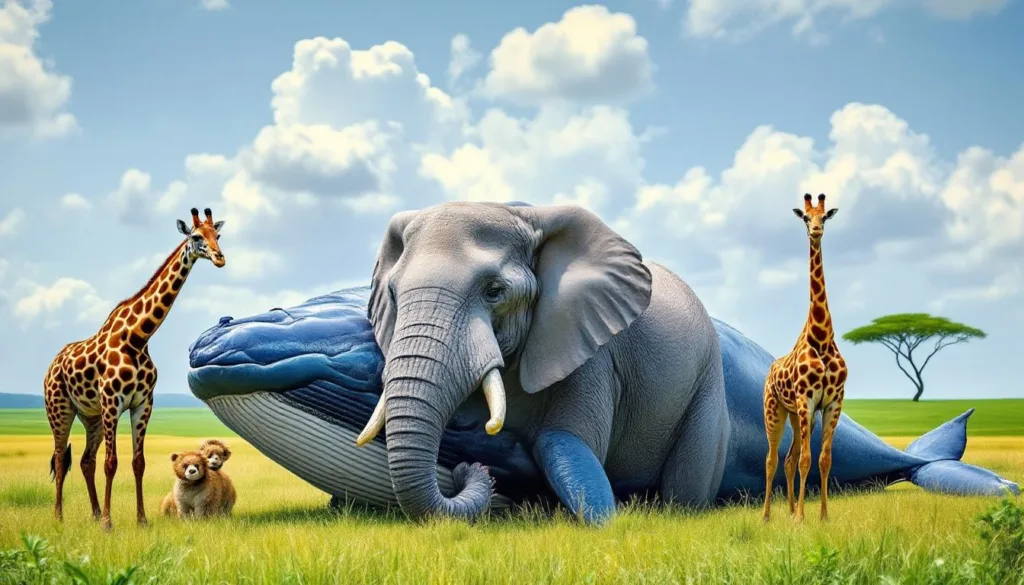 גלה כיצד המתמטיקה קובעת את גודלם של בעלי החיים הגדולים ביותר בעולם, מעבר לעדויות ותמונות.