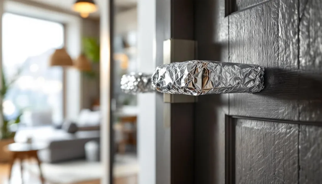 גלה את הסיבות המדוע אנשים עוטפים ידיות דלת בנייר אלומיניום וכיצד זה משפיע על הניקיון והתחזוקה בבית.