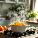 גלה כיצד בישול קליפות תפוז יכול לרענן את הבית שלך ולהשאיר ריח טבעי ומתמשך שממלא את האוויר בניחוח מרענן ונעים.