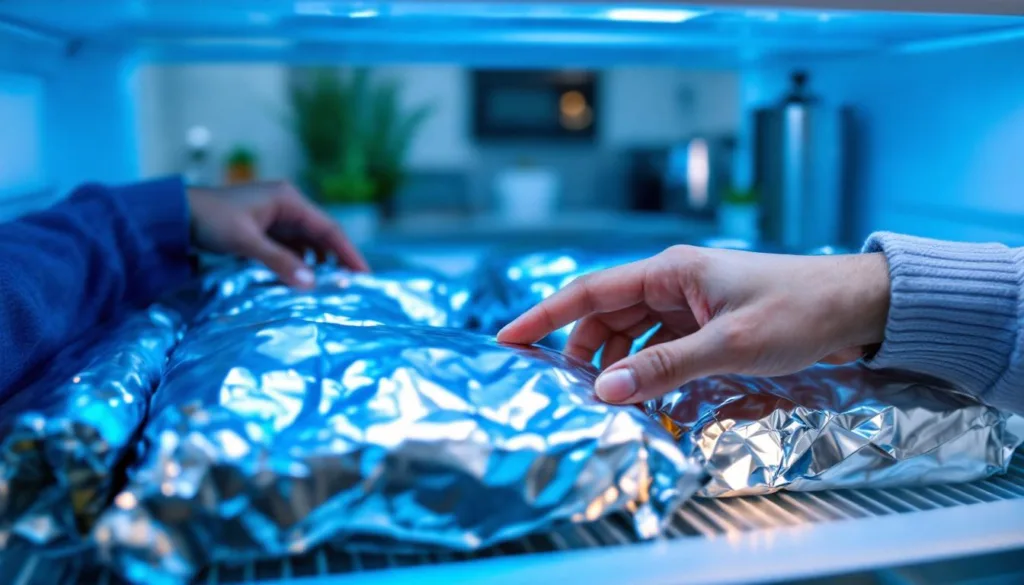 גלה למה שימוש בנייר אלומיניום במקפיא הוא הטיפ הסודי שכולם מתבלבלים לגביו. טריק פשוט שיחסוך לך זמן וכסף במטבח.