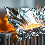 גלה מדוע נייר הכסף המונח מאחורי הרדיאטור פועל רק בכיוון אחד ספציפי ואיך זה משפיע על יעילות החימום בבית שלך.