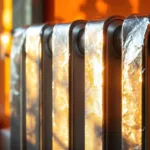 גלה איך רדיד מאחור הרדיאטור משפיע על פיזור החום וכיצד הוא עובד רק בכיוון חום מסוים לשיפור יעילות החימום בבית.