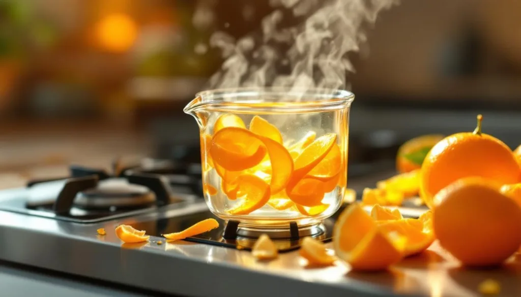 גלה כיצד רתיחת קליפות תפוזים במשך 10 דקות יכולה למלא את הבית שלך בריח נעים למשך שבוע שלם. טיפים טבעיים לרענון האוויר בבית בקלות וביעילות.